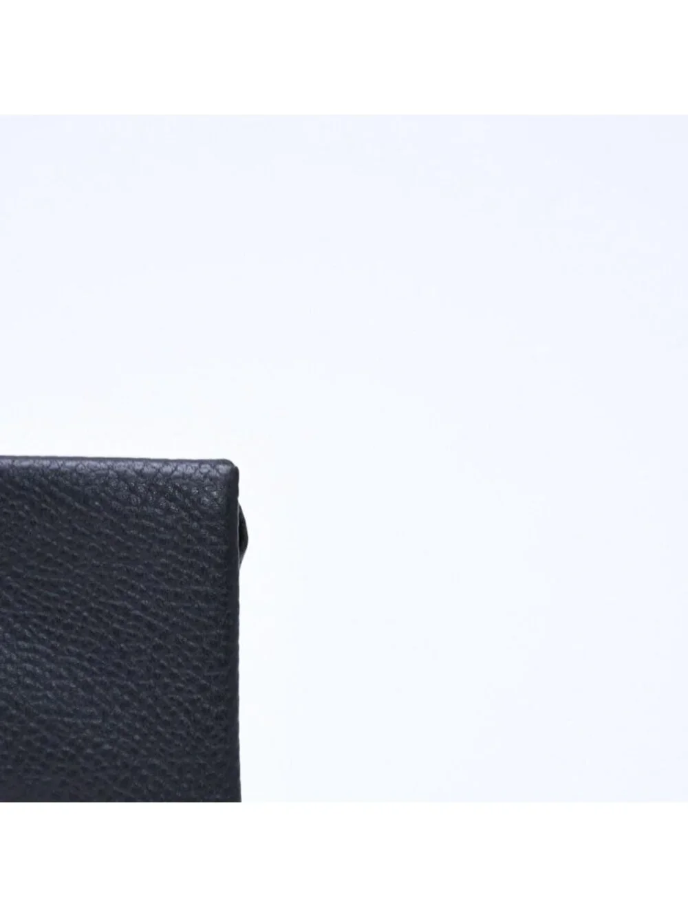Hermes Wallet Coin Purse Bastia Veau Epsom Silver Black